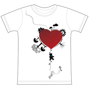 T SHIRT CUORE