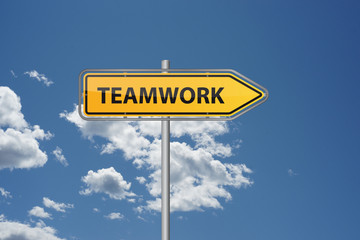 Wegweiser - Teamwork