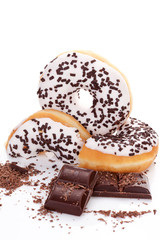 Chocolate donuts.