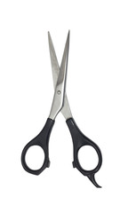 Professional Haircutting Scissors. Studio isolation on white.