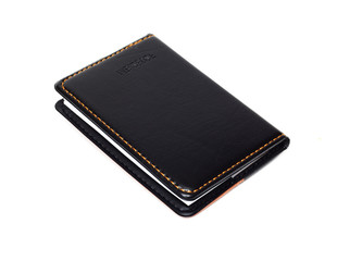 Small black notebook with blank cover