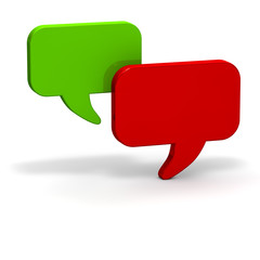 Fototapeta premium DIALOG Sprechblasen