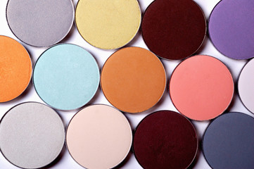 make up shadows closeup