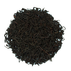 black tea on a white background