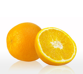 Fresh orange sliced