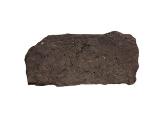Coal on Isolated White Background