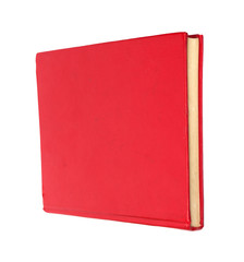 Red book isolated on white . Clean cover