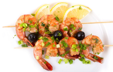 Barbecue with Tiger Prawns