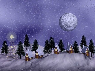 Naklejka premium christmas travel