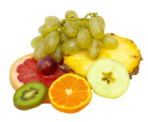 Ripe tropical fruits