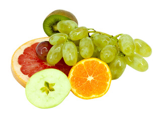 Fototapeta na wymiar Mixed citrus fruit