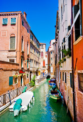 Fototapeta na wymiar Idylliczne sceny miasto w Wenecji