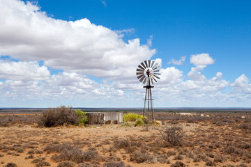Moulin à vent à Free State, Afrique du Sud