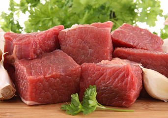 raw beef