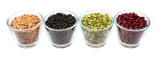Beans, lentils and split peas