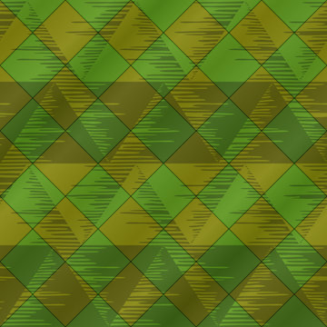 Abstract seamless plaid, green