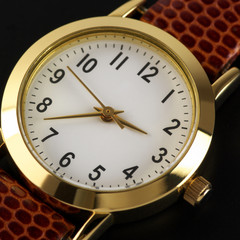Fototapeta na wymiar Wrist watch close-up