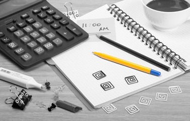 A set of nice office materials