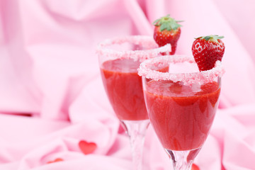 Valentine's strawberry drink