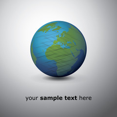 Earth Globe Design Vector