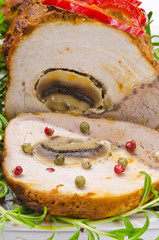 fleisch rouladen mit paprika