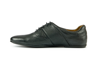 Black female shoes isolated on white