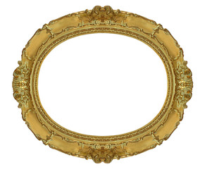 circle gold frame