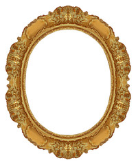 circle gold frame