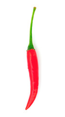 hot chili pepper on white