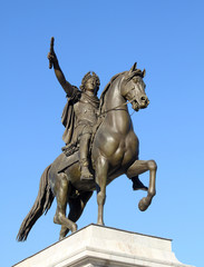 Fototapeta na wymiar Rzymski cesarz na koniu