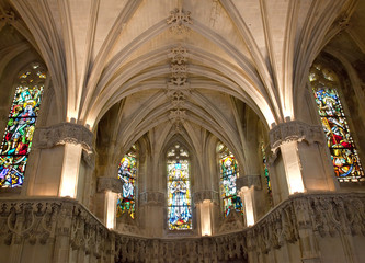 Amboise castle.Chapel where Leonardo da Vinci is buried.