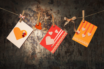 hand made valentine's cards