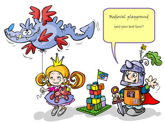 Girl Princess and Boy Knight.