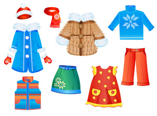 set of seasonal clothes for girls - 38584888