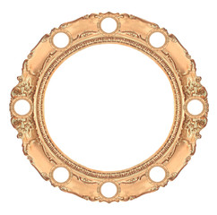 circle gold frame