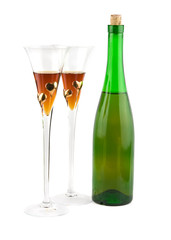 two full glasses