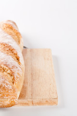 fresh baked baguette