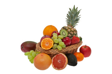 Obstkorb freigestellt