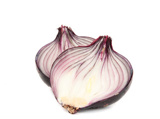 Red Onion isolated