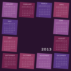 2013 calendar