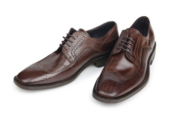 Male shoes in fashion concept