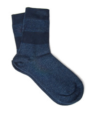 close up of men socks on white background.