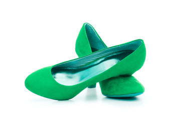 Female shoes in fashion concept