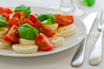 Tomato and mozzarella