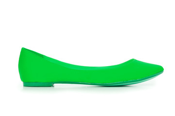 Ballet shoes isolated on the white