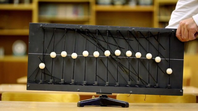 Many use equipment with balls on ropes for demonstration waves