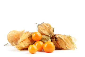 Physalis heap isolated on white