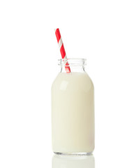 Fresh Milk With Straw