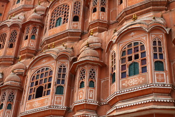 Fototapeta na wymiar Hawa Mahal, Pałac Wiatrów, Jaipur, Radżastan, Indie.