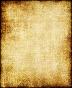 old yellow brown vintage parchment paper texture Stock